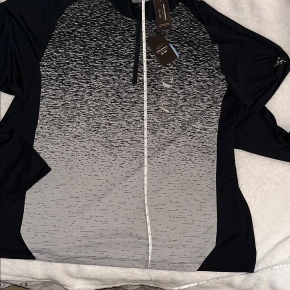 Greg Norman Collection Black and Gray Long Sleeve Tee - Picture 9 of 12